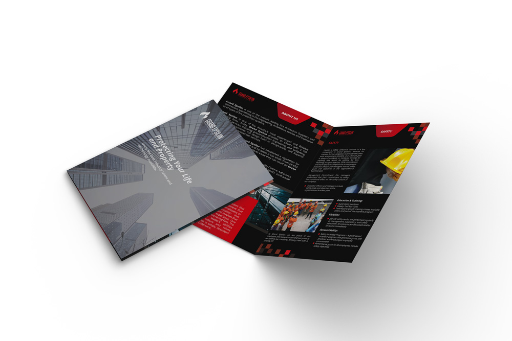 A4 brochure design for Grand Epsilon