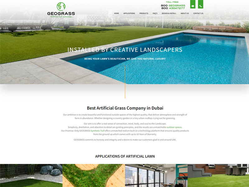 GEOGRASS Website Design