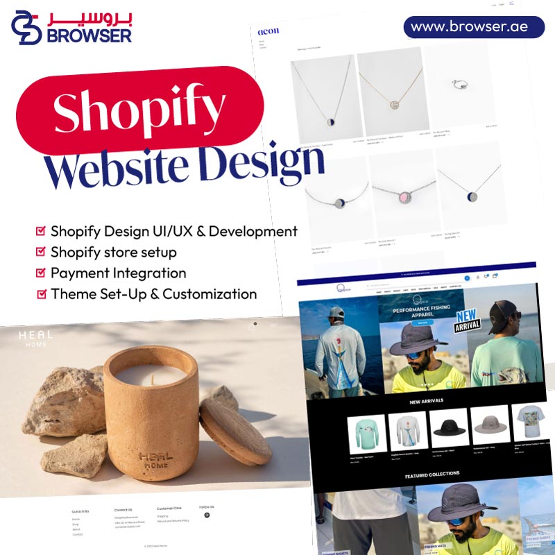 Professional Shopify website design services in Dubai