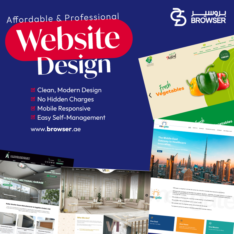 Professional web design company in Dubai creating modern websites