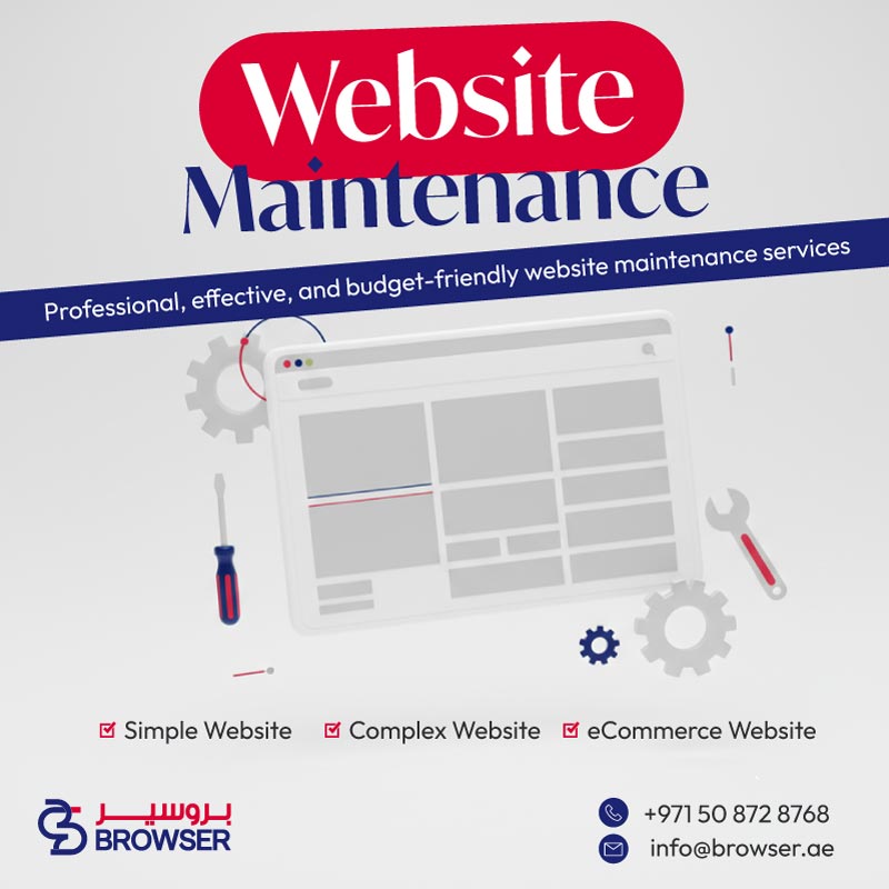 Professional website maintenance services in Dubai for all businesses