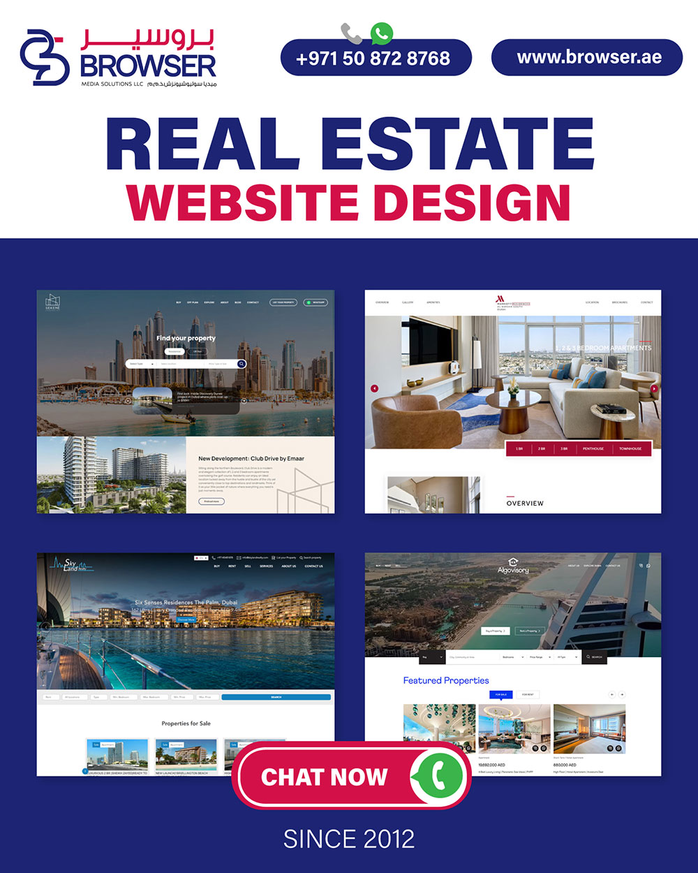 Custom Real Estate Website Design Dubai